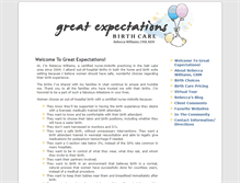 Tablet Screenshot of greatexpectationsbc.com